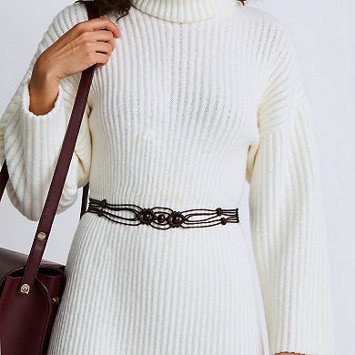 Beaded Weaving Adjustable Waist Rope 1 Pc