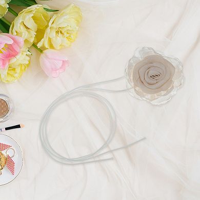 Rose Flower Bandages Choker Necklace 1Pc