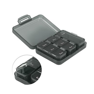Detachable 7 Grids Single Layer Pill Case for Travel 1 Pc