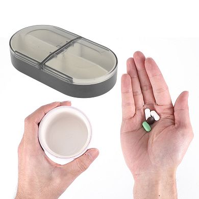 Detachable 4 Grids Push-Pull Pill Case for Travel 1 Pc