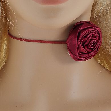 Elegant Rose Adjustable Choker Necklace for Women 1 Pc