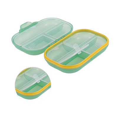 Portable 7 Grids Double Layer Pill Case for Travel 1 Pc