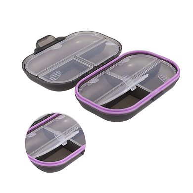 Portable 7 Grids Double Layer Pill Case for Travel 1 Pc
