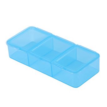 Durable 3 Compartment Pill Case for Travel 1 pc