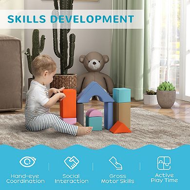 Qaba 11 Piece Soft Play Set for Toddlers 6-72 Months
