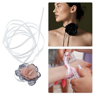 Flowers Bandages Choker Necklace 1 Pc