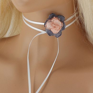 Flowers Bandages Choker Necklace 1 Pc