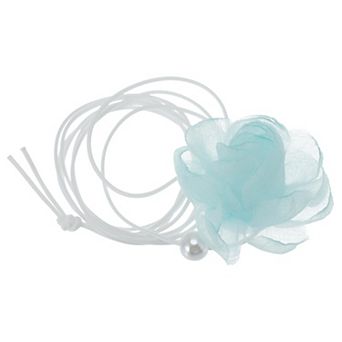 Rose Beaded Tie Choker Necklace 1 pc