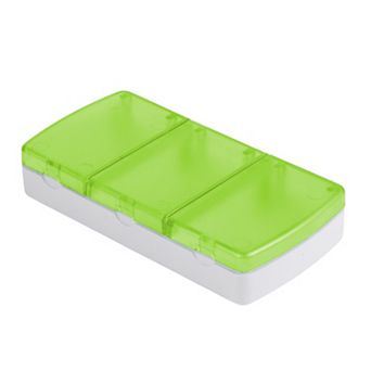 Durable 3 Grids Single Row Pill Case for Travel 1 pc