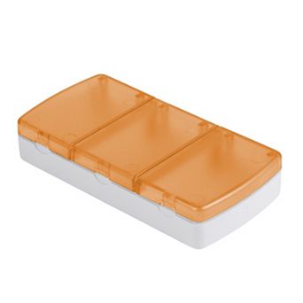 Durable 3 Grids Single Row Pill Case for Travel 1 pc