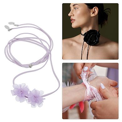 Adjustable Flower Straps Choker Necklace 1 Pc