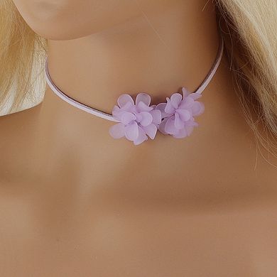 Adjustable Flower Straps Choker Necklace 1 Pc