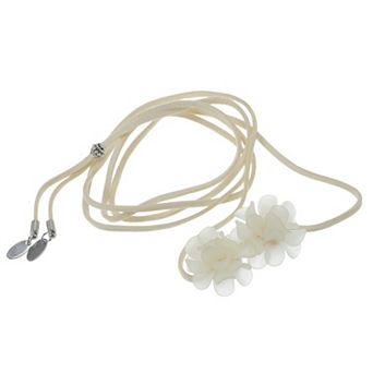 Adjustable Flower Straps Choker Necklace 1 pc