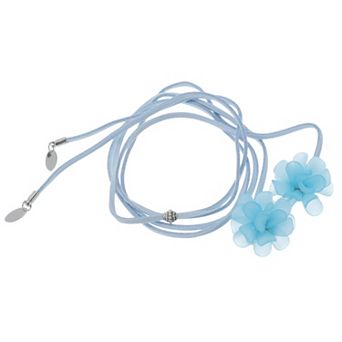 Adjustable Flower Straps Choker Necklace 1 pc