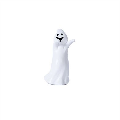 HomeRoots Set of Three White Polyresin Halloween Ghost Figurines