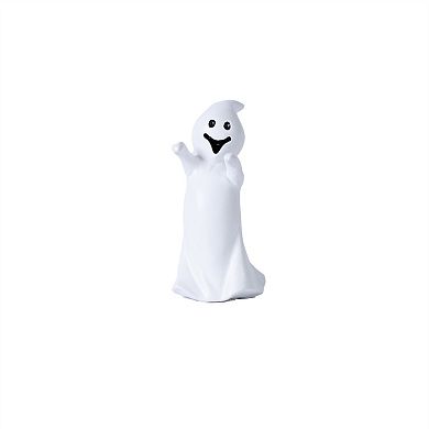 HomeRoots Set of Three White Polyresin Halloween Ghost Figurines