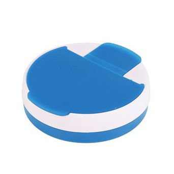 Durable 4 Grids Circular Rotating Pill Case for Travel 1 pc