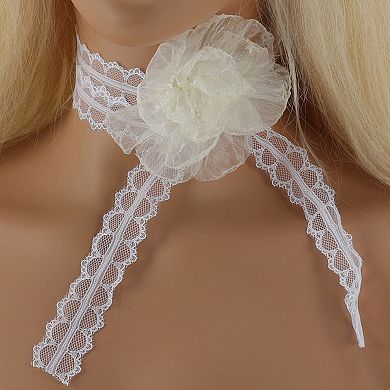 Flower Bandages Choker Necklace 1 Pc