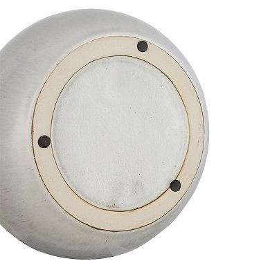 HomeRoots 10" Blue And Gray Ombre Ceramic Round Table Vase