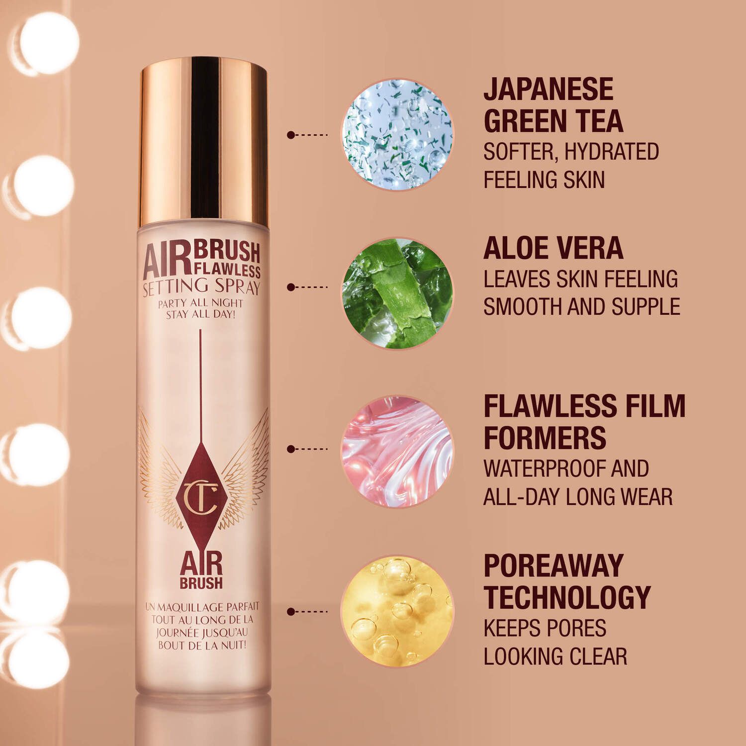 Charlotte Tilbury Mini Airbrush Flawless Setting Spray Duo Gift Set
