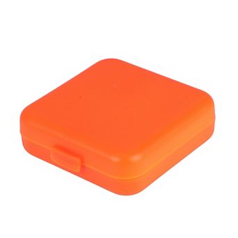 Portable 4 Grids Single Layer Square Pill Case for Travel 1 pc