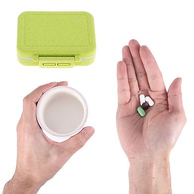 3 Grids Single Layer Independent Pill Box for Travel 1 Pc