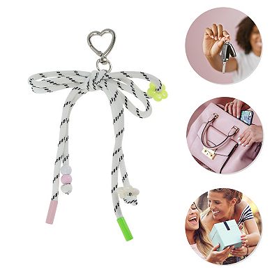 Braided Bow with Love Buckle Handbag Charm 1 Pc