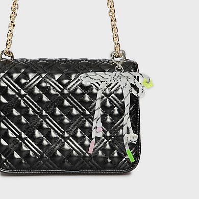 Braided Bow with Love Buckle Handbag Charm 1 Pc