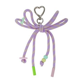 Braided Bow with Love Buckle Handbag Charm 1 pc