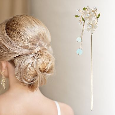 Floral Hair Stick Pin for Women 1 Pc