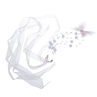 Butterfly Pearl Tie Choker Necklace 1 pc