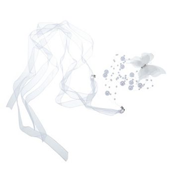 Butterfly Pearl Tie Choker Necklace 1 pc