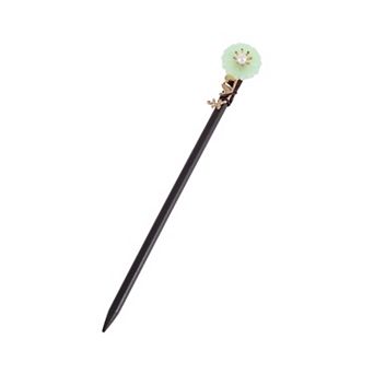 Hair Chopstick for Women Black Green 1 pc