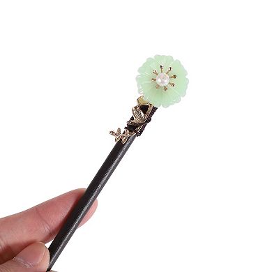 Hair Chopstick for Women Black Green 1 Pc