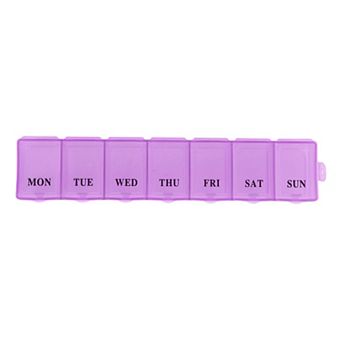 Waterproof 7 Grids Single Row Hung-Chain Pill Case for Travel 1 pc