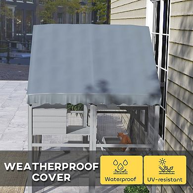 PawHut Large Catio Outdoor Cat Enclosure with Waterproof Cover