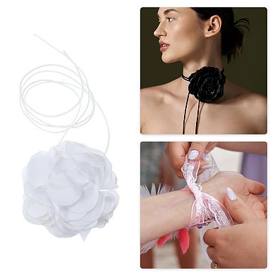 Rose Flower Bandages Choker Necklace 1 Pc