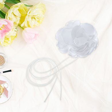 Rose Flower Bandages Choker Necklace 1 Pc