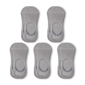 Mens 5 Pairs Cotton Blend No Show Socks Solid Color Low Cut Casual Socks