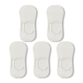 Mens 5 Pairs Cotton Blend No Show Socks Solid Color Low Cut Casual Socks