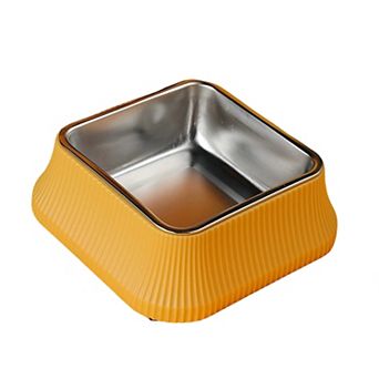 Stainless Steel Dog Bowl with Non-Slip Base and Removable Inner Bowl