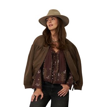 Women's Flint & Moss Lace Trim Peasant Blouse