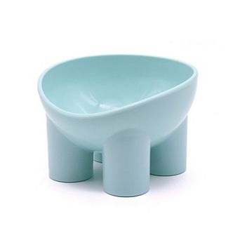 Elevated Tilted Cat Food Bowl with Raised Base for Comfortable Feeding