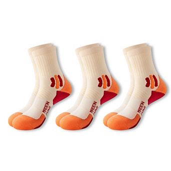 Womens Athletic Crew Socks Cotton Blend Breathable Fit 3 Pair Pack