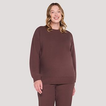 Maternity Motherhood® Side Zip Knit Crewneck Top
