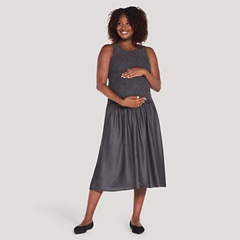 Maternity Motherhood® Smocked Midi Tank Dress