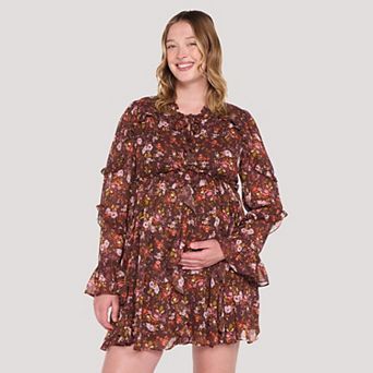 Maternity Motherhood® Ruffle Tiered Mini Dress