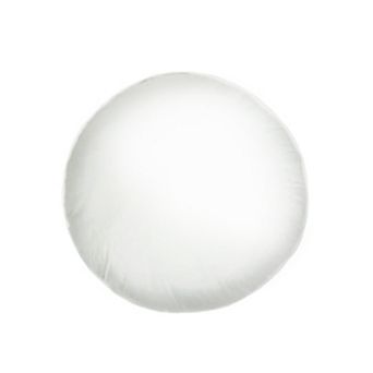 HomeRoots 18" White Round Throw Pillow Insert