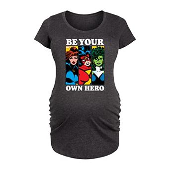 Maternity Marvel Be Your Own Hero Graphic Tee