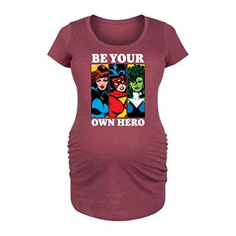 Maternity Marvel Be Your Own Hero Graphic Tee